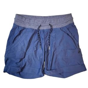 Columbia Active Shorts Size Small Blue Elastic Waist
